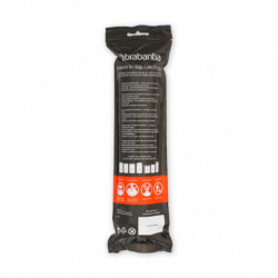 Σακούλες απορριμμάτων Brabantia PerfectFit Sort&Go/Built-In 647036, μέγεθος D, 15-20 l, 20 τεμάχια, λευκό