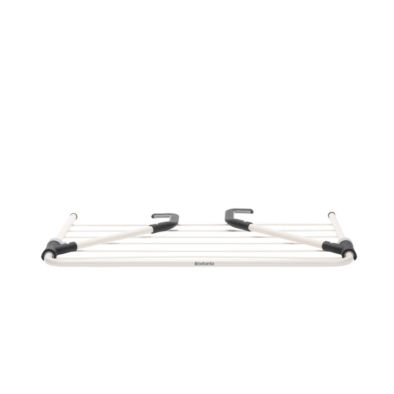 Απλώστρα Κρεμαστή Brabantia 90300177, 4,5 m, Για τοίχους έως 11 cm, Πτυσσόμενοι βραχίονες, Λευκό