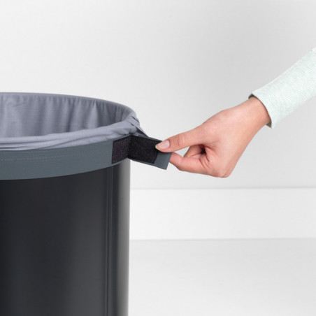 Σακούλα για τα άπλυτα της Brabantia 90300186, 30-35 l, πλένεται, βαμβάκι, γκρι
