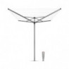 Brabantia Διαχωριστικό εξωτερικού χώρου 90300212, Ø45mm, Μεταλλικό, Γαλβανισμένο, Για σκάψιμο ή σκυροδέτηση, Inox