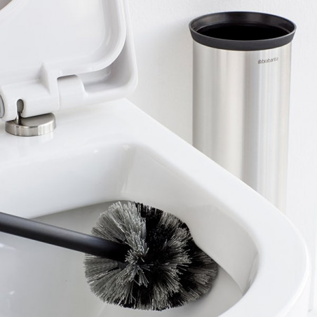Βούρτσα τουαλέτας Brabantia Profile 90300284, 43 cm, Πλήρως επικαλυμμένη βούρτσα, Επιτοίχια τοποθέτηση, Inox