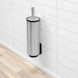 Βούρτσα τουαλέτας Brabantia Profile 90300285, 43 cm, Πλήρως επικαλυμμένη βούρτσα, Επιτοίχια τοποθέτηση, Inox/matt