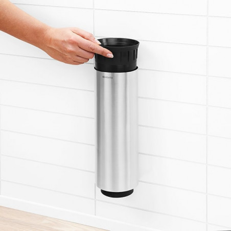 Βούρτσα τουαλέτας Brabantia Profile 90300285, 43 cm, Πλήρως επικαλυμμένη βούρτσα, Επιτοίχια τοποθέτηση, Inox/matt