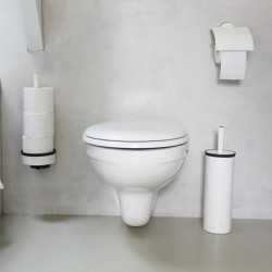 Βούρτσα τουαλέτας Brabantia Profile 90300316, 43 cm, Πλήρως επικαλυμμένη βούρτσα, Επιτοίχια τοποθέτηση, Λευκό