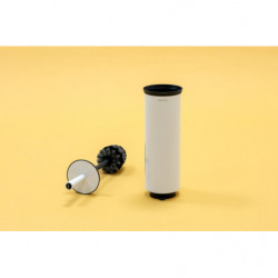 Βούρτσα τουαλέτας Brabantia Profile 90300316, 43 cm, Πλήρως επικαλυμμένη βούρτσα, Επιτοίχια τοποθέτηση, Λευκό