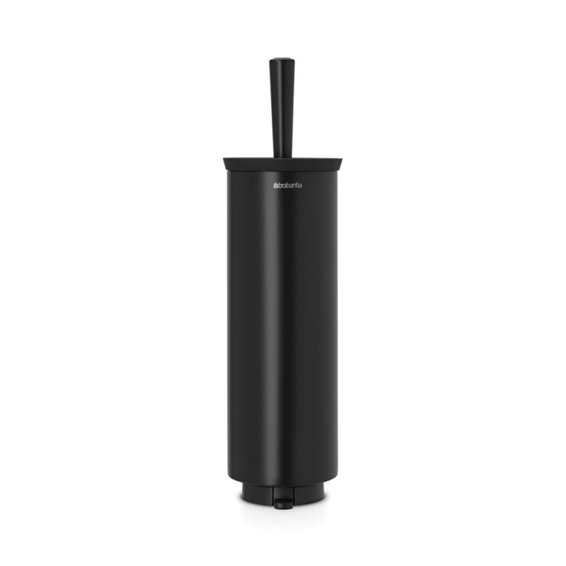 Βούρτσα τουαλέτας Brabantia Profile 90300317, 43 cm, Πλήρως επικαλυμμένη βούρτσα, Επιτοίχια τοποθέτηση, Μαύρο