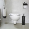 Βούρτσα τουαλέτας Brabantia Profile 90300317, 43 cm, Πλήρως επικαλυμμένη βούρτσα, Επιτοίχια τοποθέτηση, Μαύρο
