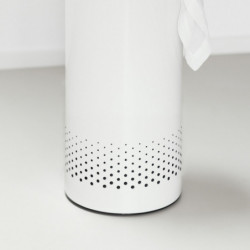 Καλάθι πλυντηρίου της Brabantia 90300239, 35 l, Καπάκι από φελλό, Πλήρωση χωρίς άνοιγμα, οπές εξαερισμού, Λευκό