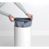 Καλάθι πλυντηρίου της Brabantia 90300239, 35 l, Καπάκι από φελλό, Πλήρωση χωρίς άνοιγμα, οπές εξαερισμού, Λευκό