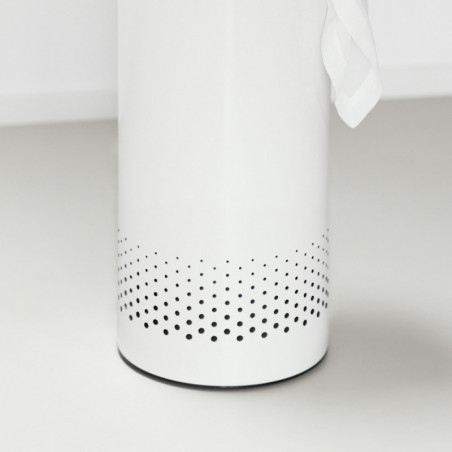 Καλάθι πλυντηρίου της Brabantia 90300241, 60 l, Καπάκι από φελλό, Πλήρωση χωρίς άνοιγμα, οπές εξαερισμού, Λευκό