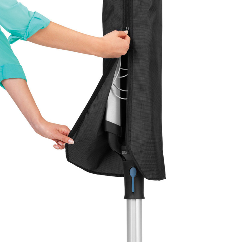 Brabantia Lift-O-Matic Advance Εξωτερικός χώρος 90300254, 50 m, Ρυθμιζόμενο ύψος, Μεταλλική ακίδα εκσκαφής, Θήκη, Τσάντα με κλιπς, Ανθεκτικό στη διάβρωση, Inox