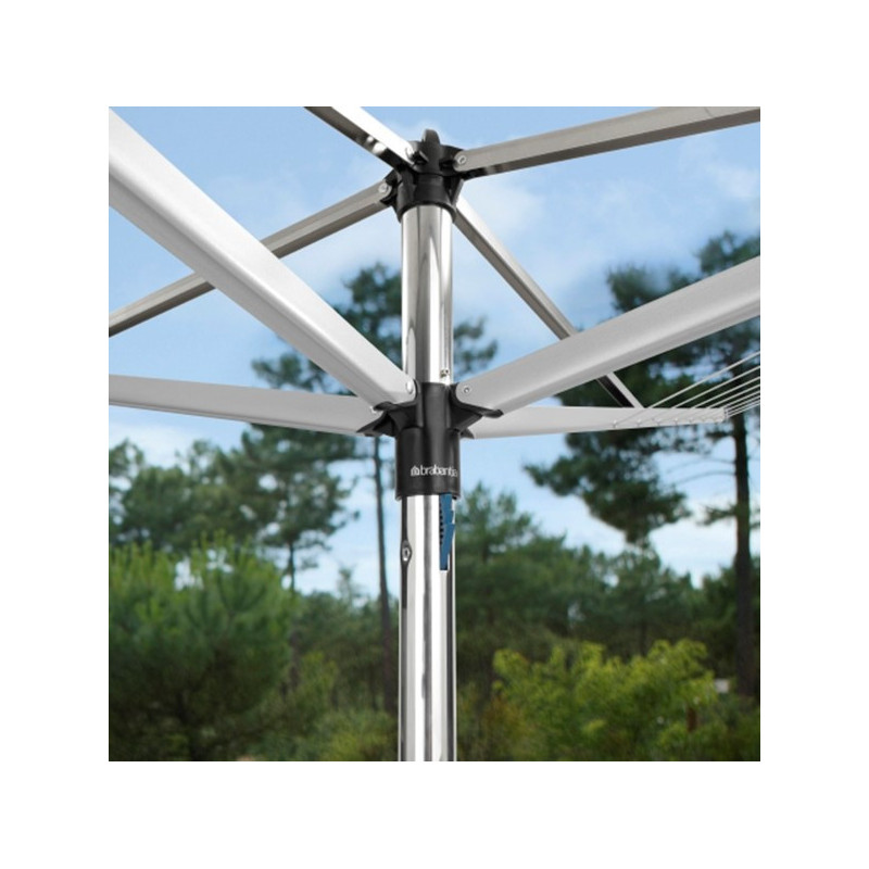 Brabantia TopSpinner για εξωτερικούς χώρους 90300261, 40 m, Αγκύρωση σκυροδέματος, Ανθεκτικό στη διάβρωση, Inox