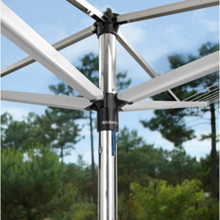Brabantia TopSpinner για εξωτερικούς χώρους 90300261, 40 m, Αγκύρωση σκυροδέματος, Ανθεκτικό στη διάβρωση, Inox