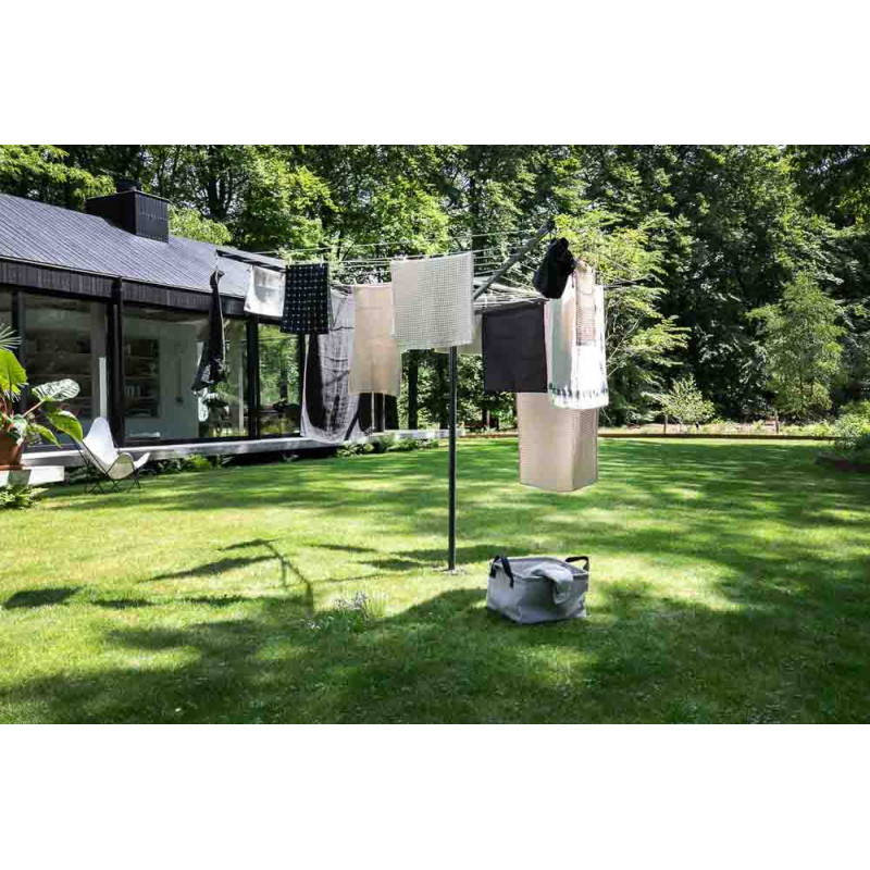 Brabantia TopSpinner για εξωτερικούς χώρους 90300263, 50 m, Μεταλλική ακίδα εκσκαφής, Θήκη, Ανθεκτική στη διάβρωση, Inox