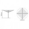 Brabantia TopSpinner για εξωτερικούς χώρους 90300263, 50 m, Μεταλλική ακίδα εκσκαφής, Θήκη, Ανθεκτική στη διάβρωση, Inox