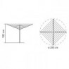 Brabantia TopSpinner για εξωτερικούς χώρους 90300265, 60 m, Μεταλλικό καρφί εκσκαφής, Ανθεκτικό στη διάβρωση, Inox