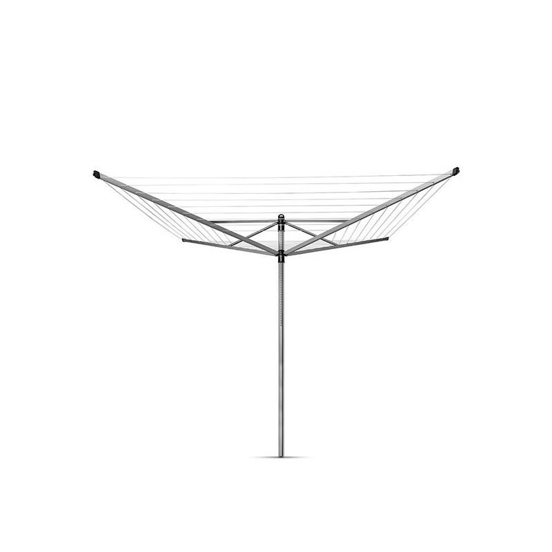 Brabantia Lift-O-Matic για εξωτερικούς χώρους 90300267, 50 m, Ρυθμιζόμενο ύψος, Μεταλλική ακίδα εκσκαφής, Θήκη, Τσάντα με κλιπς, Ανθεκτικό στη διάβρωση, Inox