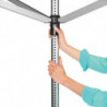 Brabantia Lift-O-Matic για εξωτερικούς χώρους 90300269, 60 m, Ρυθμιζόμενο ύψος, Μεταλλικό καρφί, Ανθεκτικό στη διάβρωση, Inox
