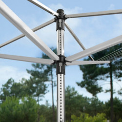 Brabantia Lift-O-Matic για εξωτερικούς χώρους 90300269, 60 m, Ρυθμιζόμενο ύψος, Μεταλλικό καρφί, Ανθεκτικό στη διάβρωση, Inox