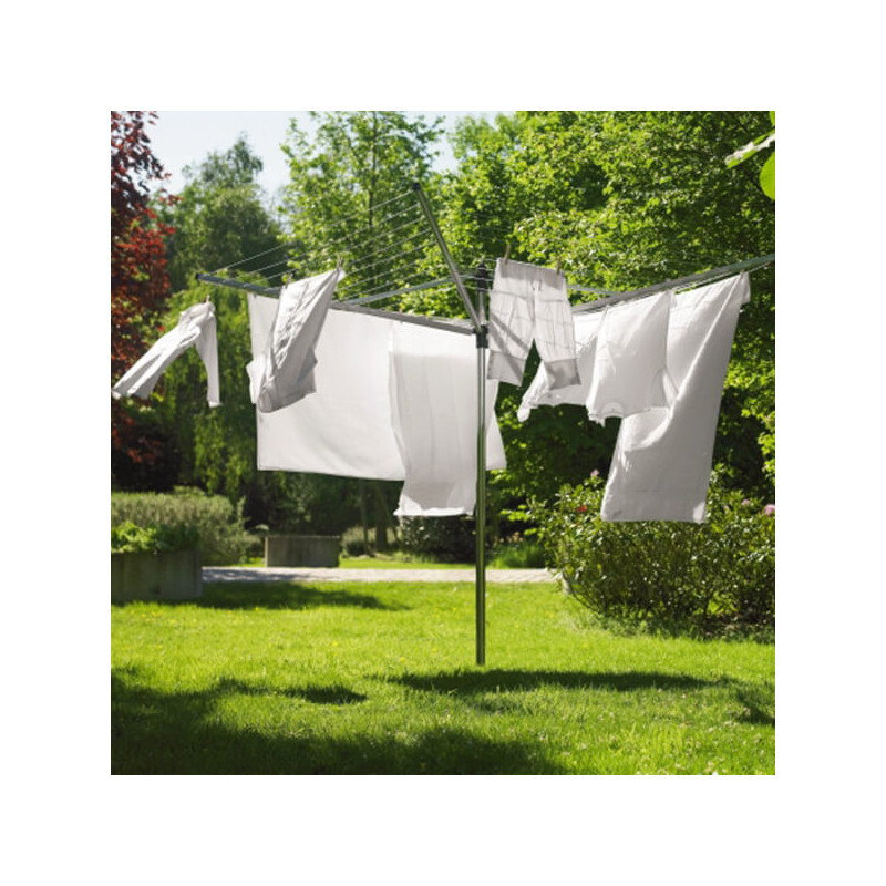 Brabantia Lift-O-Matic για εξωτερικούς χώρους 90300269, 60 m, Ρυθμιζόμενο ύψος, Μεταλλικό καρφί, Ανθεκτικό στη διάβρωση, Inox