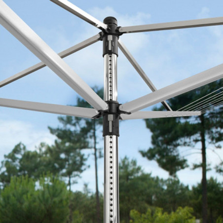 Brabantia Lift-O-Matic για εξωτερικούς χώρους 90300270, 60 m, Ρυθμιζόμενο ύψος, Μεταλλική ακίδα εκσκαφής, Θήκη, Ανθεκτικό στη διάβρωση, Inox