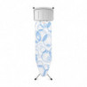Τραπέζι σιδερώματος Brabantia B 90300120, 124x38 cm, 7 θέσεις ρύθμισης, υποδοχή γεννήτριας ατμού, PerfectFlow, Λευκό/Μπλε
