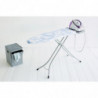 Τραπέζι σιδερώματος Brabantia B 90300120, 124x38 cm, 7 θέσεις ρύθμισης, υποδοχή γεννήτριας ατμού, PerfectFlow, Λευκό/Μπλε