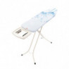 Τραπέζι σιδερώματος Brabantia B 90300125, 124x38 cm, 7 ρυθμιζόμενες θέσεις, Μεγάλη θήκη για σίδερο, Λευκό