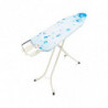 Τραπέζι σιδερώματος Brabantia B 90300132, 124x38 cm, 7 θέσεις ρύθμισης, υποδοχή σίδερου, Λευκό/Μπλε