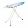Τραπέζι σιδερώματος Brabantia B 90300132, 124x38 cm, 7 θέσεις ρύθμισης, υποδοχή σίδερου, Λευκό/Μπλε