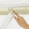 Τραπέζι σιδερώματος Brabantia B 90300132, 124x38 cm, 7 θέσεις ρύθμισης, υποδοχή σίδερου, Λευκό/Μπλε