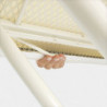 Τραπέζι σιδερώματος Brabantia B 90300132, 124x38 cm, 7 θέσεις ρύθμισης, υποδοχή σίδερου, Λευκό/Μπλε