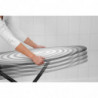 Τραπέζι σιδερώματος Brabantia D 90300136, 135x45 cm, 7 ρυθμιζόμενες θέσεις, ανθεκτική στη θερμότητα ζώνη σιδερώματος, Σκούρο γκρι/λευκό