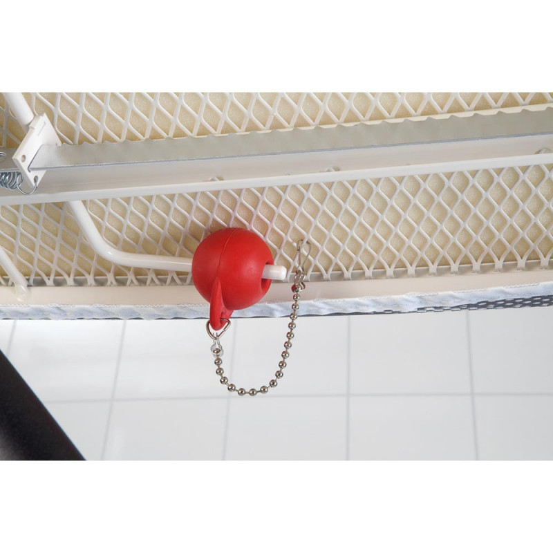 Τραπέζι σιδερώματος Brabantia D 90300136, 135x45 cm, 7 ρυθμιζόμενες θέσεις, ανθεκτική στη θερμότητα ζώνη σιδερώματος, Σκούρο γκρι/λευκό