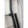 Τραπέζι σιδερώματος Brabantia D 90300136, 135x45 cm, 7 ρυθμιζόμενες θέσεις, ανθεκτική στη θερμότητα ζώνη σιδερώματος, Σκούρο γκρι/λευκό