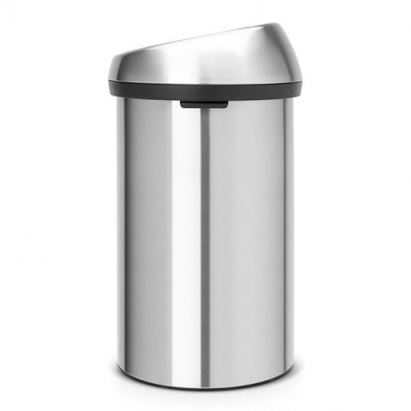 Κουτί Brabantia Touch Bin 647245, 60 λίτρα, Ομαλός και αθόρυβος βρασμός, Inox/mate