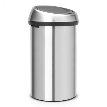 Κουτί Brabantia Touch Bin 647245, 60 λίτρα, Ομαλός και αθόρυβος βρασμός, Inox/mate
