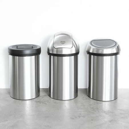 Κουτί Brabantia Touch Bin 647245, 60 λίτρα, Ομαλός και αθόρυβος βρασμός, Inox/mate