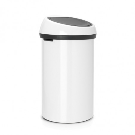 Κάδος BrabantiaTouch 647246, 60 l, Ομαλό και αθόρυβο άνοιγμα, Λευκό