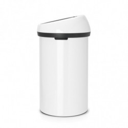 Κάδος BrabantiaTouch 647246, 60 l, Ομαλό και αθόρυβο άνοιγμα, Λευκό