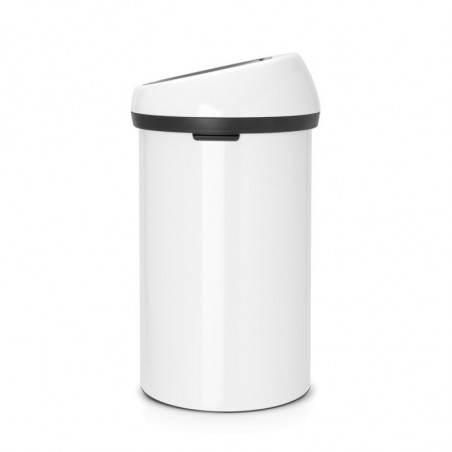 Κάδος BrabantiaTouch 647246, 60 l, Ομαλό και αθόρυβο άνοιγμα, Λευκό