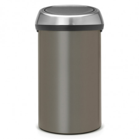 Brabantia Touch Bin 647249, 60 l, Ομαλό και αθόρυβο άνοιγμα, Γκρι