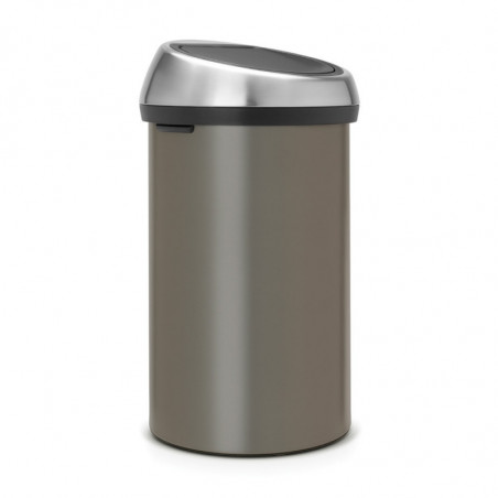 Brabantia Touch Bin 647249, 60 l, Ομαλό και αθόρυβο άνοιγμα, Γκρι