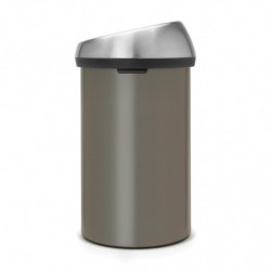 Brabantia Touch Bin 647249, 60 l, Ομαλό και αθόρυβο άνοιγμα, Γκρι