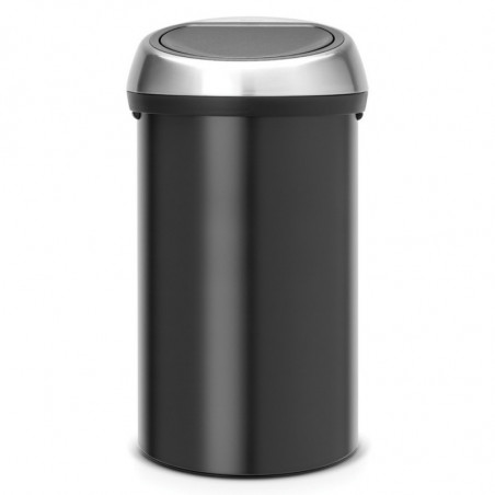 Brabantia Touch Bin 647251, 60 l, Ομαλό και αθόρυβο άνοιγμα, Μαύρο/inox