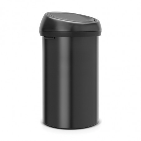 Brabantia Touch Bin 647252, 60 l, Ομαλό και αθόρυβο άνοιγμα, Μαύρο
