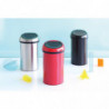 Κάδος BrabantiaTouch 647253, 60 l, Ομαλό και αθόρυβο άνοιγμα, Inox/μαύρο