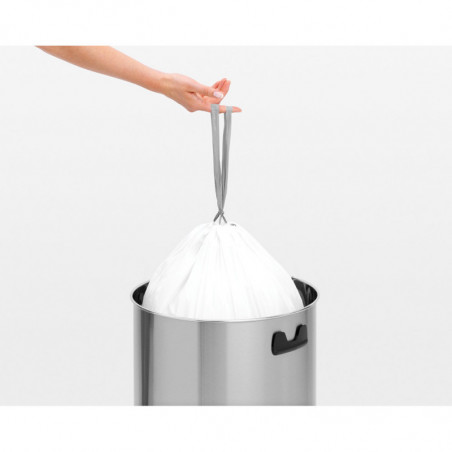 Κάδος BrabantiaTouch 647253, 60 l, Ομαλό και αθόρυβο άνοιγμα, Inox/μαύρο