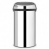 Κάδος Brabantia Touch Bin 647254, 60 l, ομαλό και αθόρυβο άνοιγμα, Inox