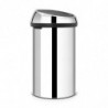 Κάδος Brabantia Touch Bin 647254, 60 l, ομαλό και αθόρυβο άνοιγμα, Inox